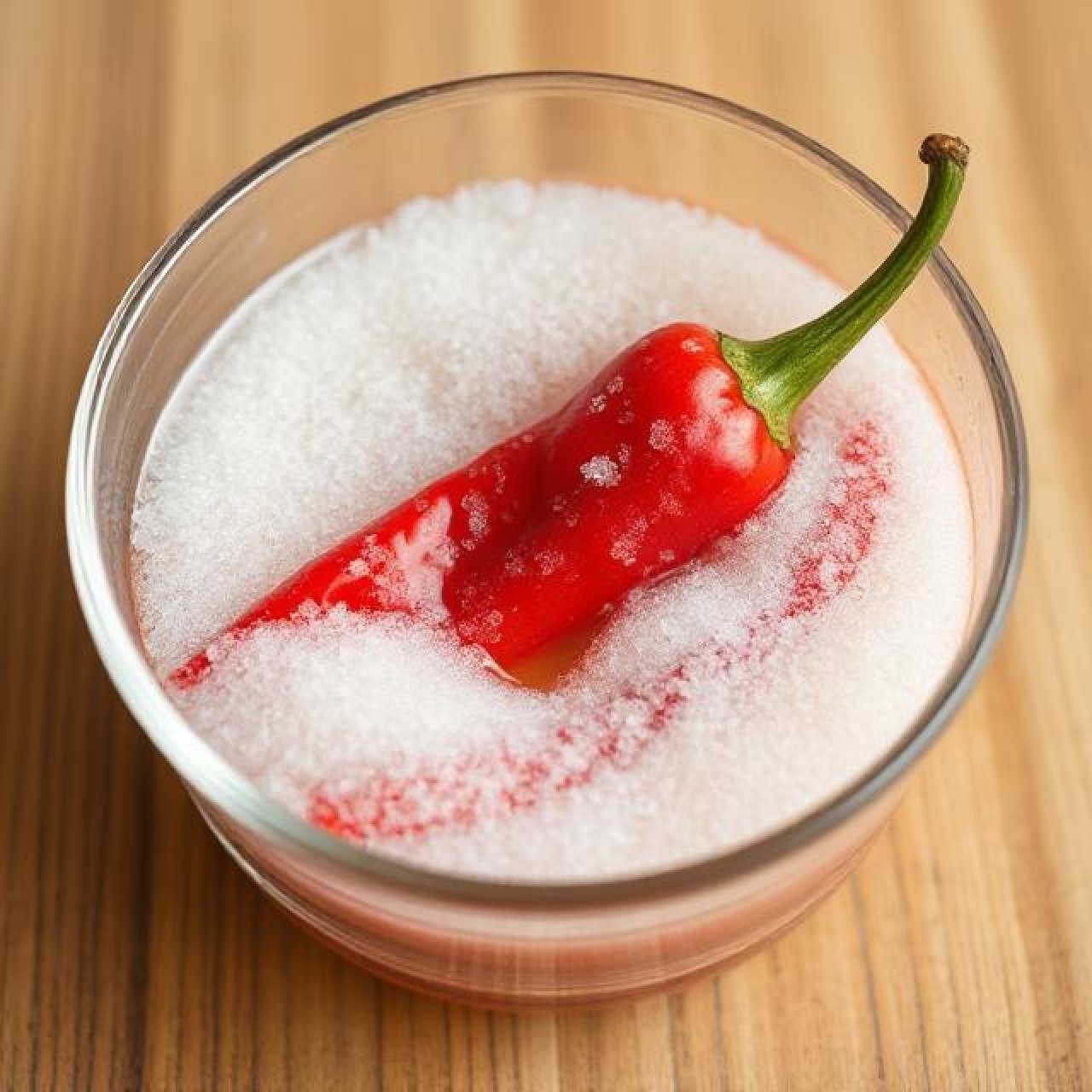 Chile pepper oleo saccharum